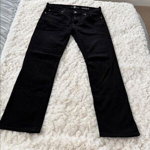 7 For All Mankind Men's Black Jeans